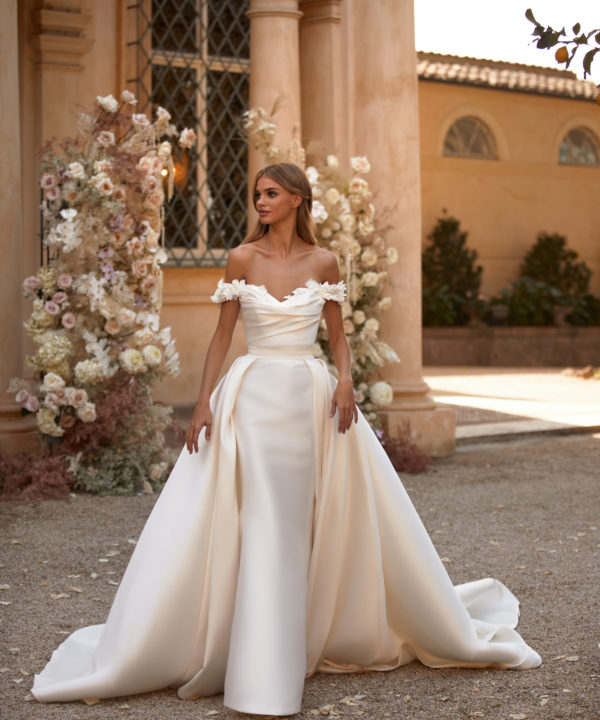 luciana all about love millanova sirens robe de mariée chic jupe amovible blanc ivoire ecru